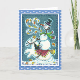 HEADLESS HORSEMAN SNÖGUBBE, JULAFTON HALLOWEEN HUM HELGKORT