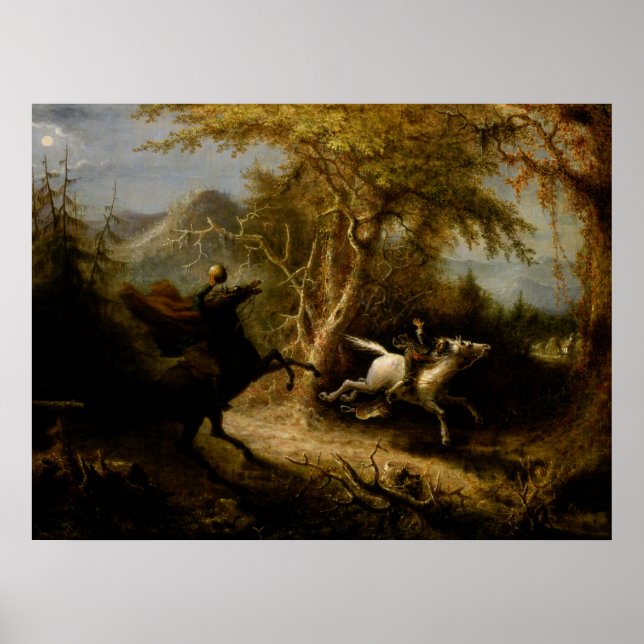 Headless Horseman, Sömnig Hollow & Ichabod Crane Poster (Framsidan)