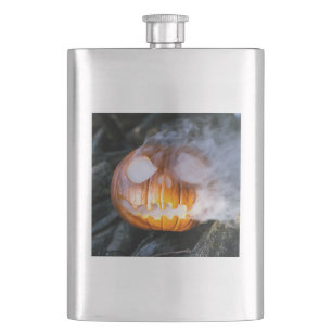 Headless Horsemans Jack-o-Lantern Head a Flame Fickplunta