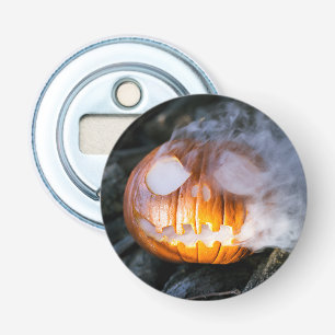 Headless Horsemans Jack-o-Lantern Head a Flame Flasköppnare