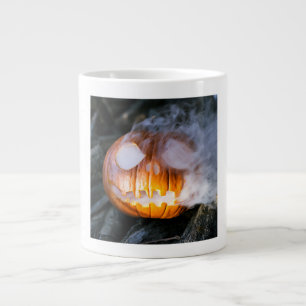 Headless Horsemans Jack-o-Lantern Head a Flame Jumbo Mugg
