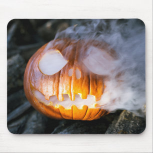 Headless Horsemans Jack-o-Lantern Head a Flame Musmatta