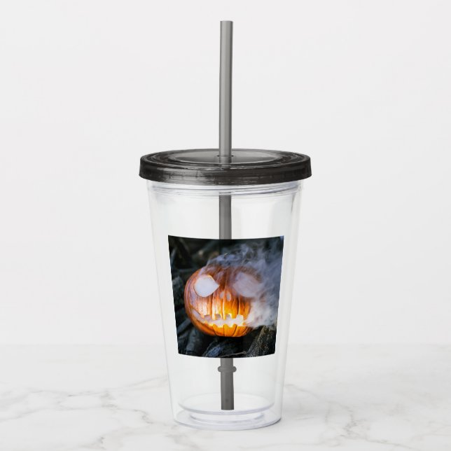 Headless Horsemans Jack-o-Lantern Head a Flame Take Away Mugg (Framsida)