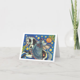 HEADLESS HORSEWOMAN HÄLSNING NOTE CARD Blank Kort