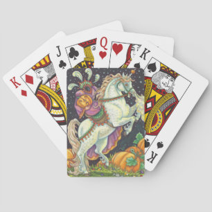 HEADLESS HORSEWOMAN OF SÖMNIG HOLLOW PLAYDS CARDS CASINOKORT