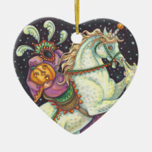 HEADLESS HORSEWOMAN SÖMNIG HOLLOW ORNAMENT Heart