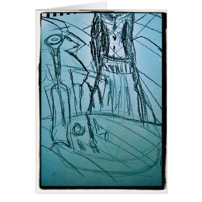 HEADLESS MAID HÄLSNINGSKORT (Framsidan)