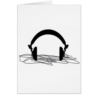 headphone hälsningskort