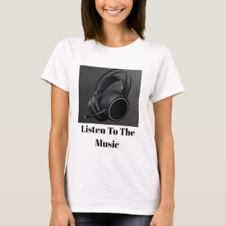 "Headphone Junkie: Music Lover's Shirt" T Shirt