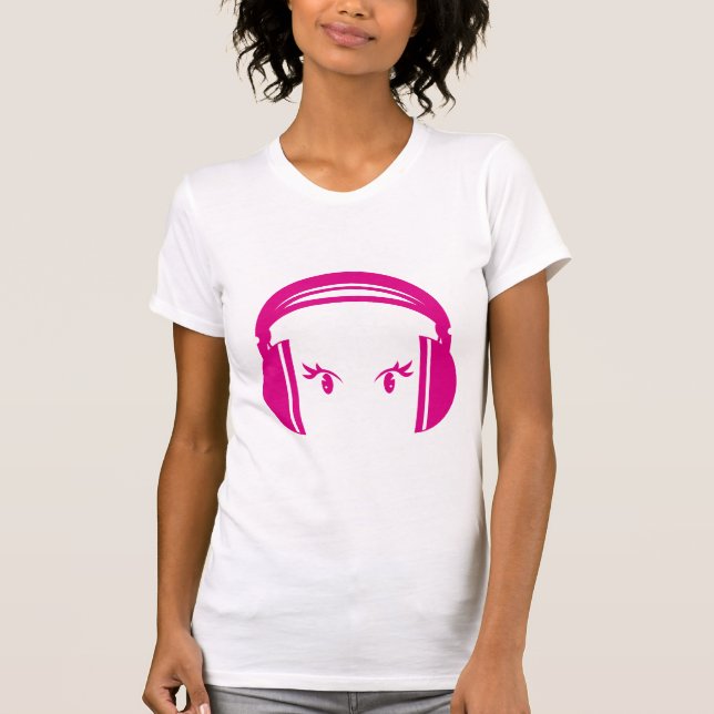 Headphone & ögaT-tröja T-shirt (Framsida)