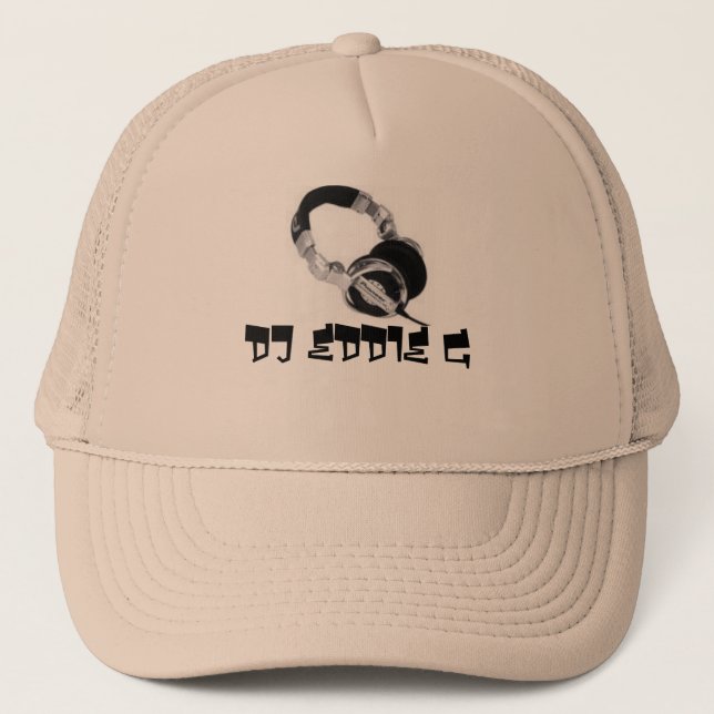headphones9 G för DJ EDDIE Truckerkeps (Framsida)