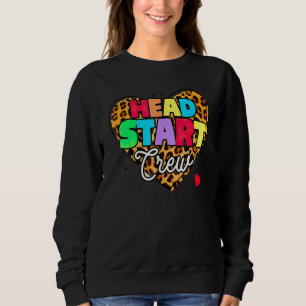 Headstart Crew Heart Leopard Tillbaka Till Skolan T Shirt