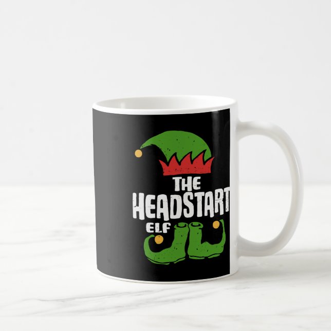Headstart Elf Funny Matching Family Group Chri Kaffemugg (Höger)