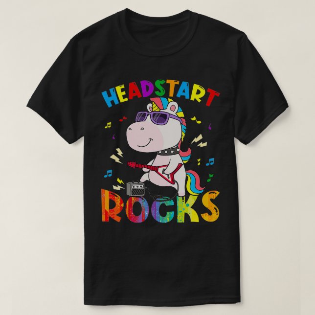 Headstart Sten Unicorn Kids Back to school T Shirt (Design framsida)