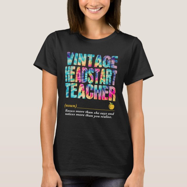 Headstart Teacher Appreciation Week Back to School T Shirt (Framsida)
