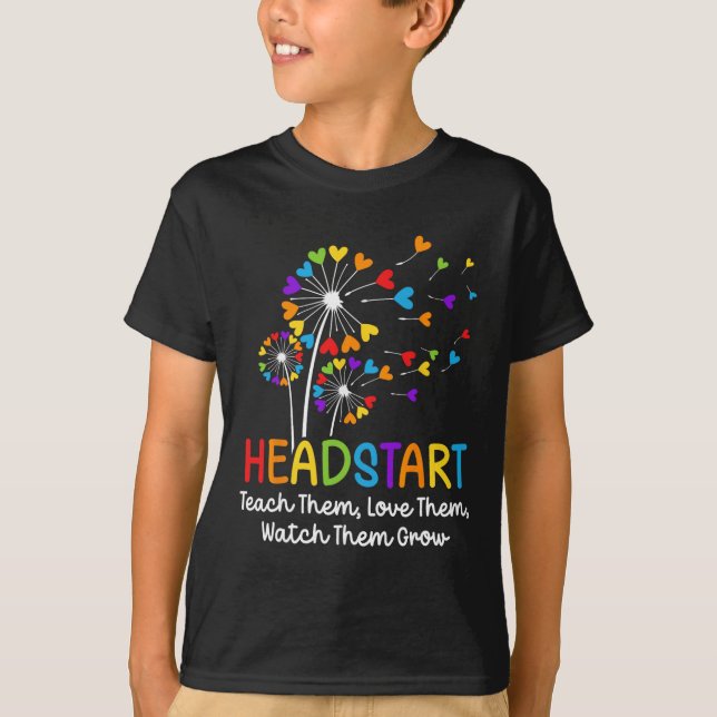 Headstart Teacher Early Childhood Educator  T Shirt (Framsida)