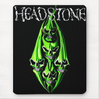 HEADSTONE 5 Grönt Skull Mousepad Musmatta