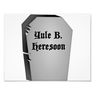 Headstone Humor Fototryck