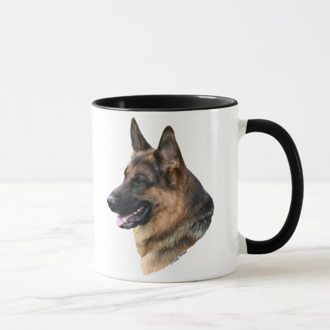 Headstudy mugg för tysk herdehund (Höger)