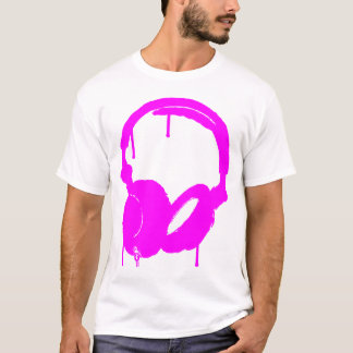 Headyphones rosa tee shirt