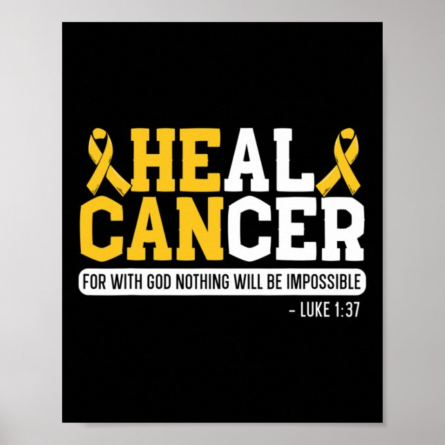 Heal Cancer Childhood Cancer Awareness Month Suppo Poster (Framsidan)