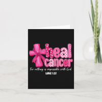 Heal Cancer Christian Tro Gud Breast Cancer Wo