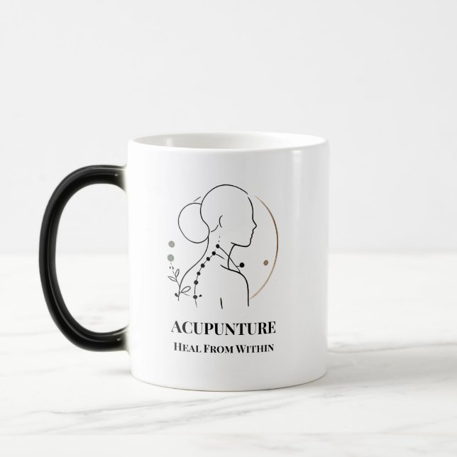 Heal From Within Mug Acupuncture  Tumblers Magisk Mugg (Vänster)