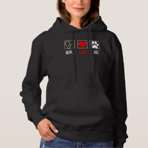 Heal Kärlek Live Veterinarian TShirt Vet Tech Stud T Shirt