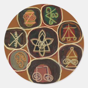 HEAL: Karuna Reiki Emblem Runt Klistermärke