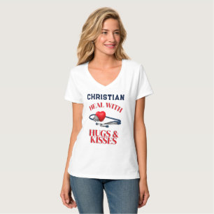 Heal med Hugs & Kisses i Doktor Stethoscope T Shirt
