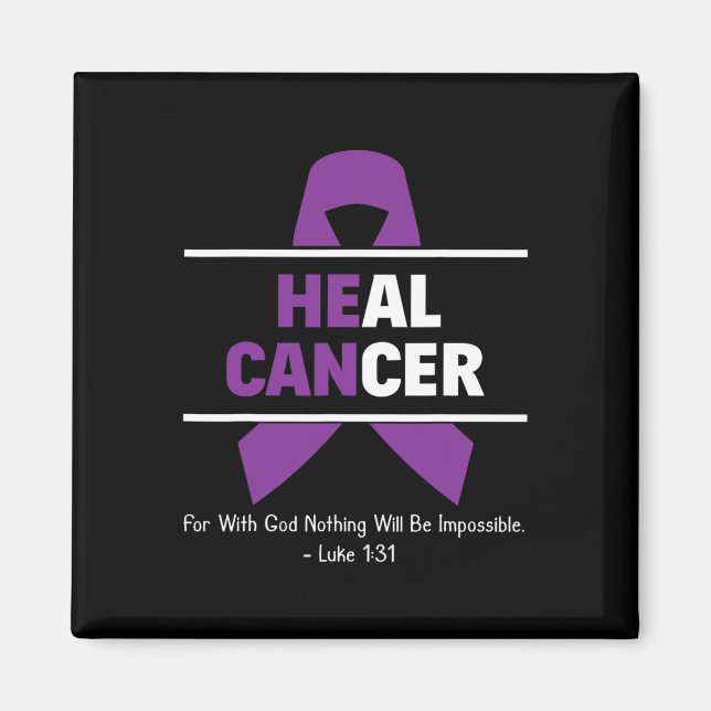 Heal Pancreatic Cancer Christian Survivor G Magnet (Framsidan)