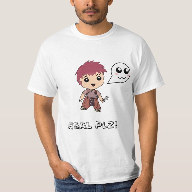 Heal Plz! Aprendiz T Shirt (Framsida)