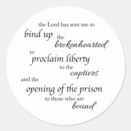 Heal the Brokenhearted Sticker Runt Klistermärke