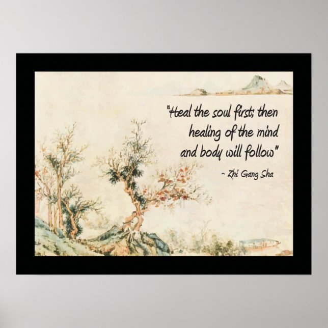 Heal the Soul First Quote Poster (Framsidan)