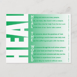 Heal the World (Acrostic) Vykort