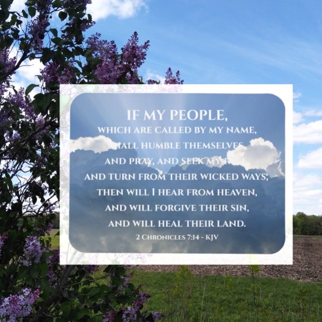Heal their Land, om mitt folk, 2 kroniklar 7:14 Magnet (Skapare uppladdad)