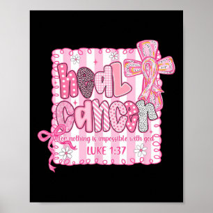 Healcancer för ingenting är omöjligt med Gud Coq Poster