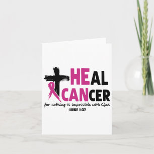 Healcancer för ingenting är omöjligt med Gud Luk Kort