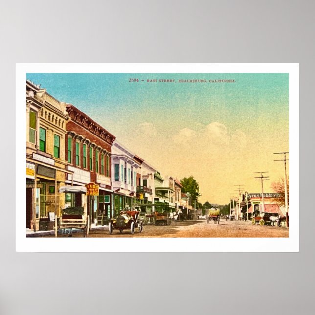 Healdsburg California Affisch Print (Framsidan)