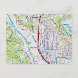 Healdsburg, Kalifornien Karta Vykort