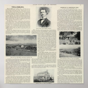 Healdsburg, Kalifornien Poster