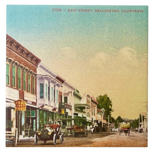 Healdsburg Öster Street Ceramic Tile Kakelplatta (Framsidan)