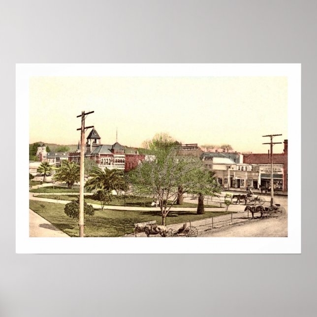 Healdsburg Town Center Poster Skriv ut (Framsidan)