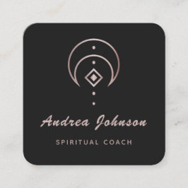 Healer Celestial, ro Guld Måne Andlig Fyrkantigt Visitkort