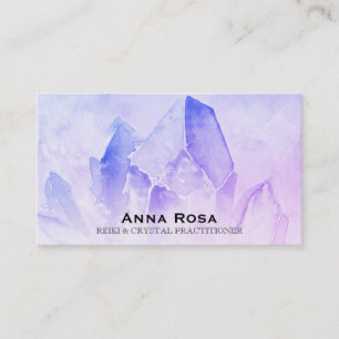 ~ Healer Massage Reiki Amethyst Crystal Yoga Visitkort