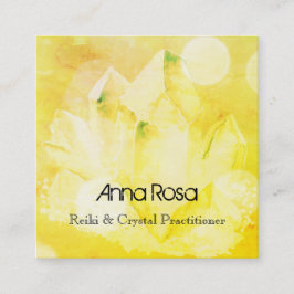 *~* Healer New Age Reiki Crystal Yoga Reiki Master Fyrkantigt Visitkort