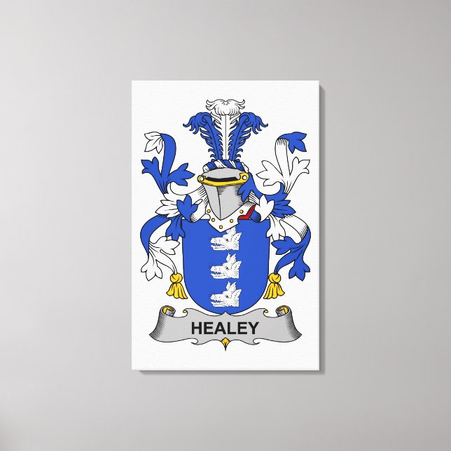 Healey Family Crest Canvastryck (Framsida)