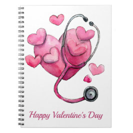 Healing Hearts Valentine Design Anteckningsbok