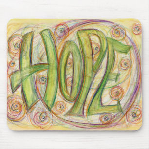 Healing Hope Ord Art Anpassad design Mousepad Musmatta