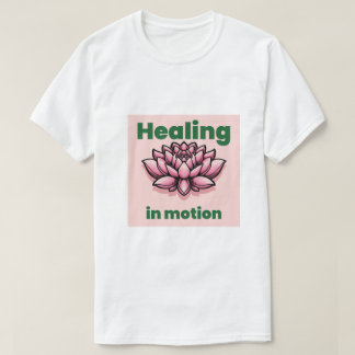 "Healing in Motion" Zen Lotusblomma Grafisk T-Shir T Shirt